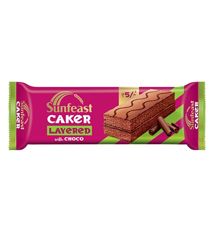 Sunfeast Caker Layered with Choco-Rs.5 | Pack of 12